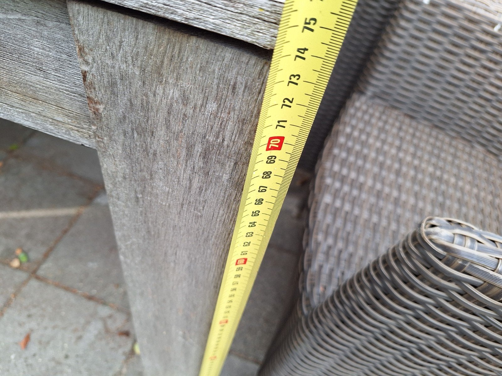 tuintafel met stoelen, Tuin en Terras, Ophalen, Minder dan 3 meter, Hout, 1 tot 2 meter