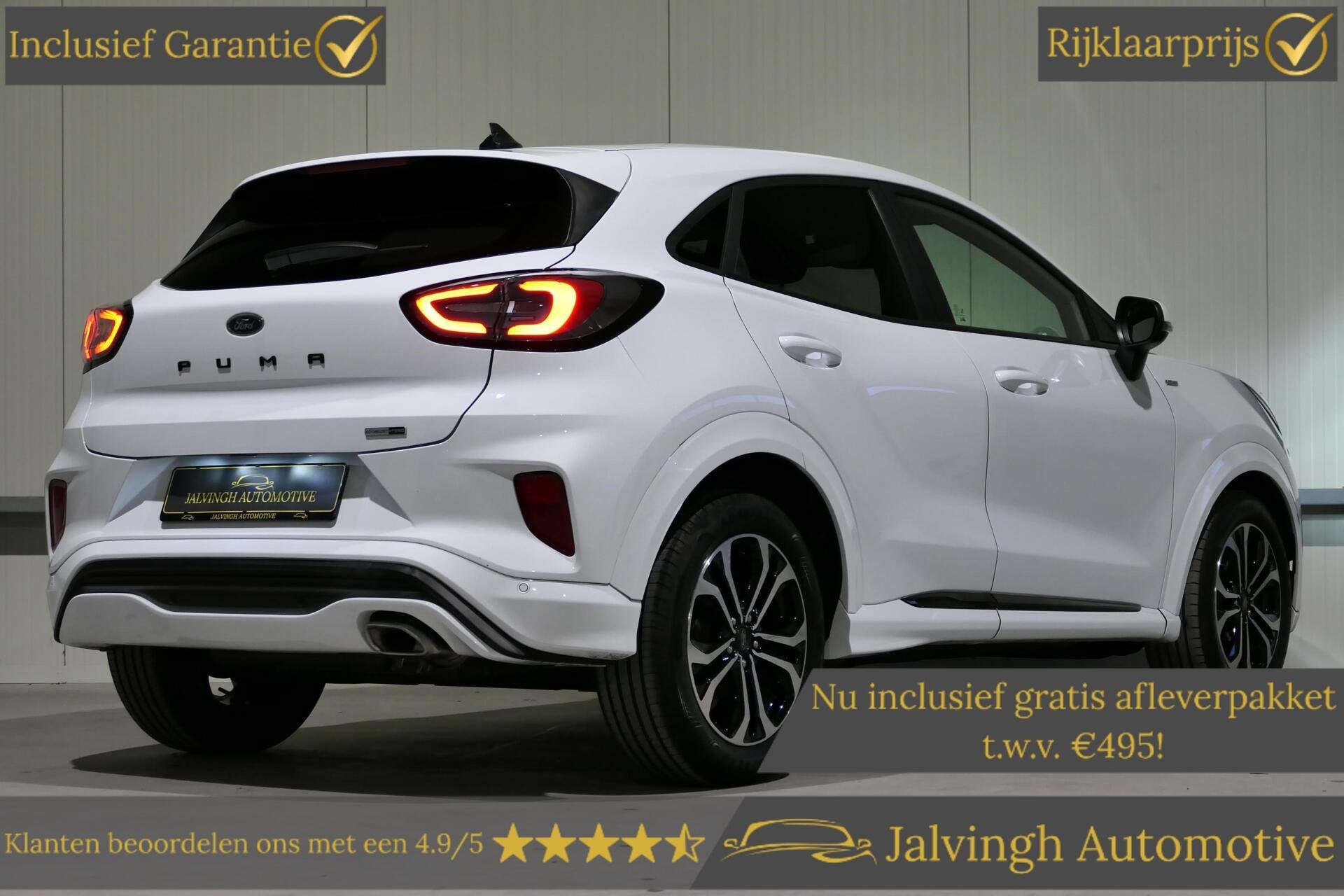 Ford Puma 1.0 EcoBoost Hybrid ST-Line|Winterpack|Carplay|PDC, Dealer onderhouden, Stof, Met garantie (alle), Wit
