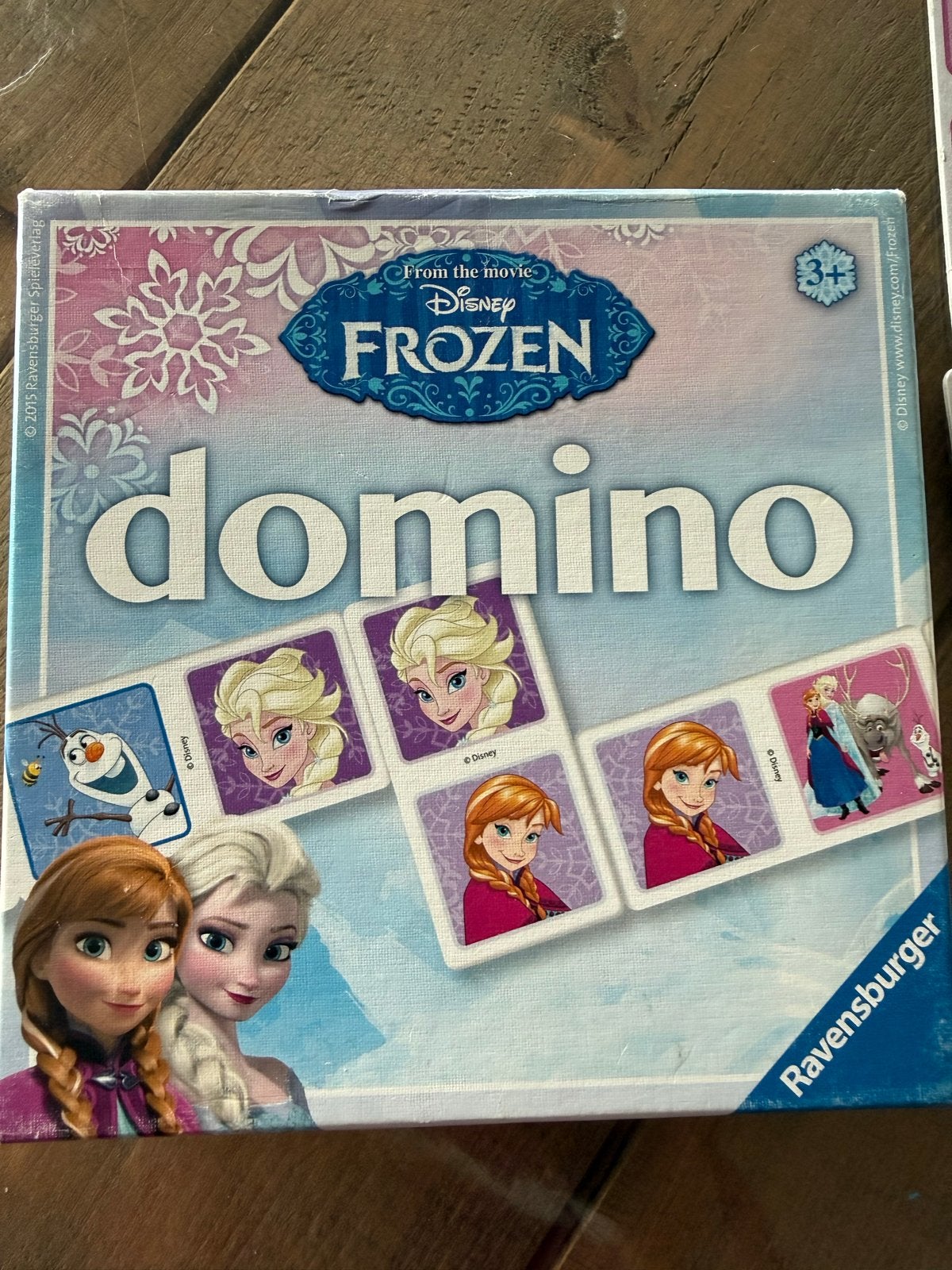 Disney Frozen Domino Spel Ravensburger, Een of twee spelers, Ophalen of Verzenden, Gebruikt