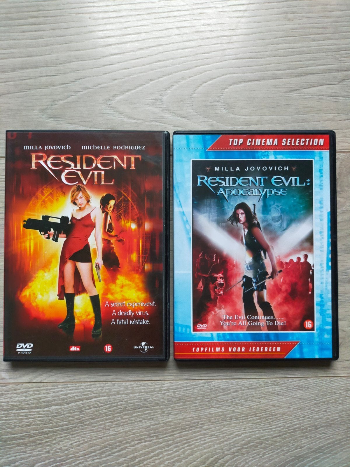 Resident Evil & Resident Evil: Apocalypse DVD (2-pack), Vanaf 16 jaar, Ophalen of Verzenden, Zo goed als nieuw, Actiethriller