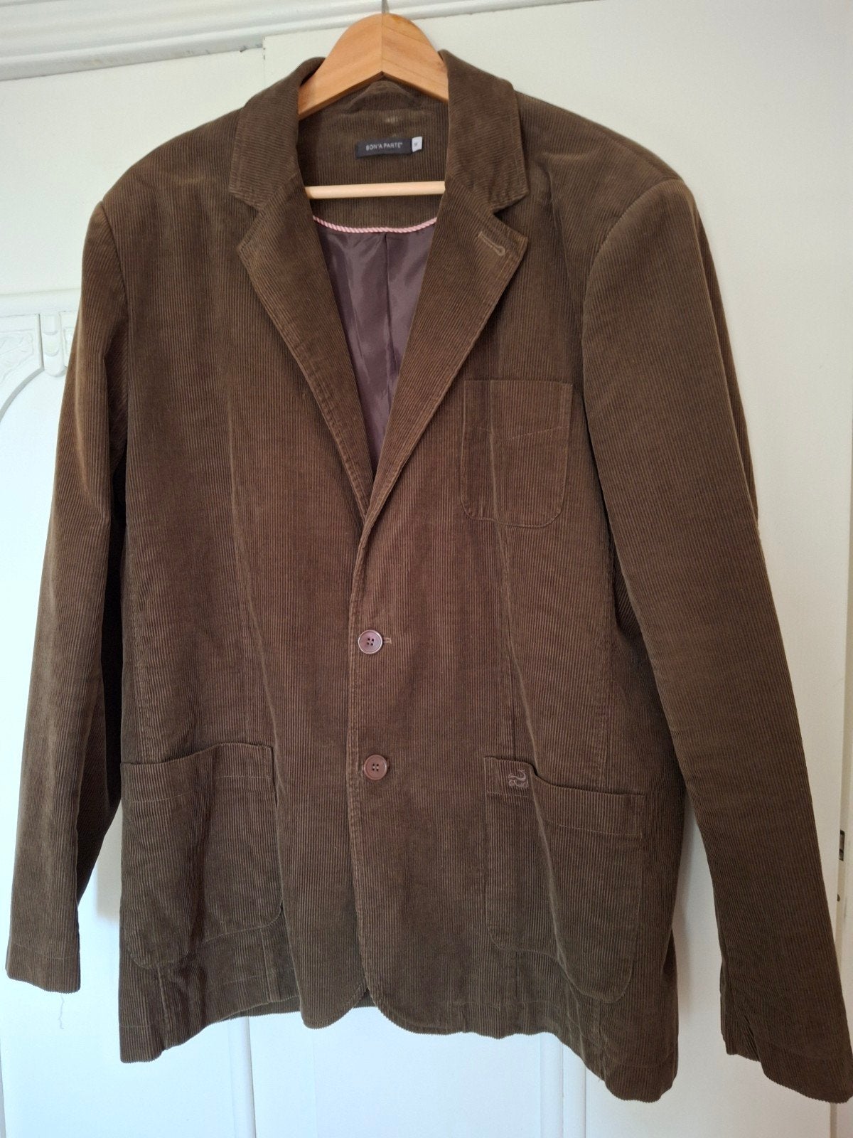 Stijlvol Corduroy Colbert met Elleboogstukken, Ophalen of Verzenden, Zo goed als nieuw, Maat 56/58 (XL), Bruin
