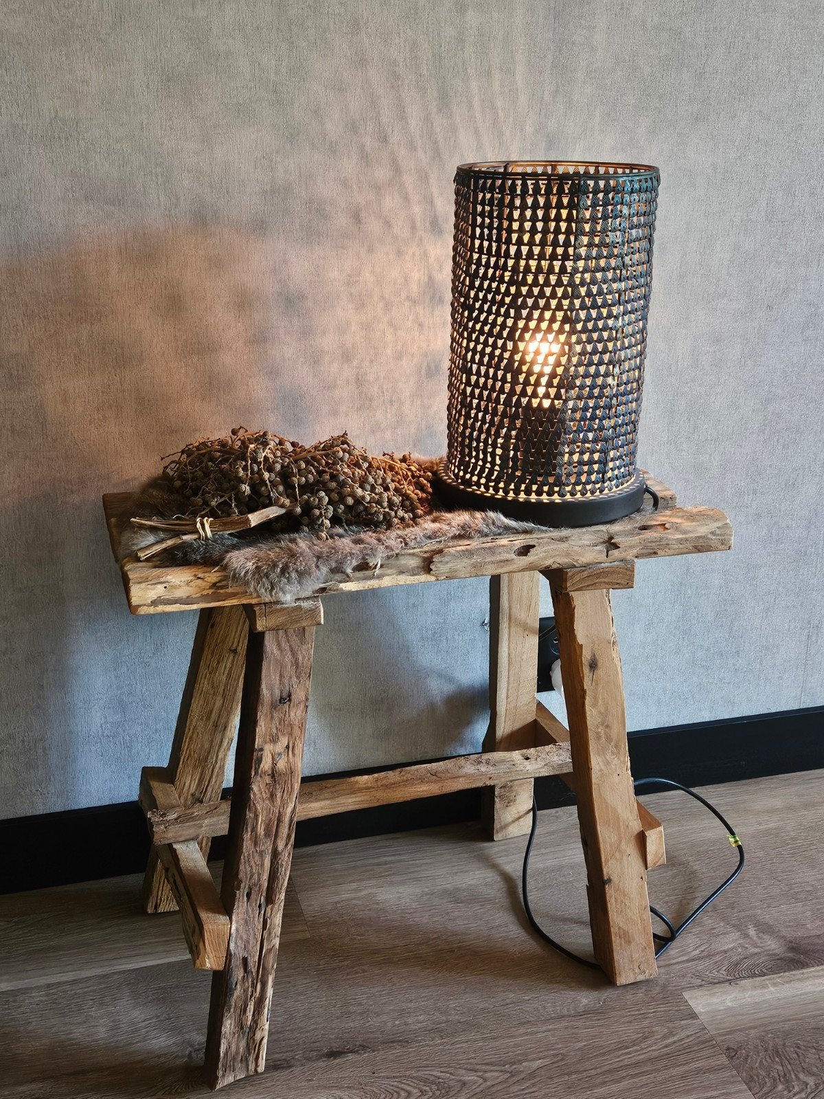 Te Koop: Bankje / Krukje, Ophalen of Verzenden, Zo goed als nieuw, Hout