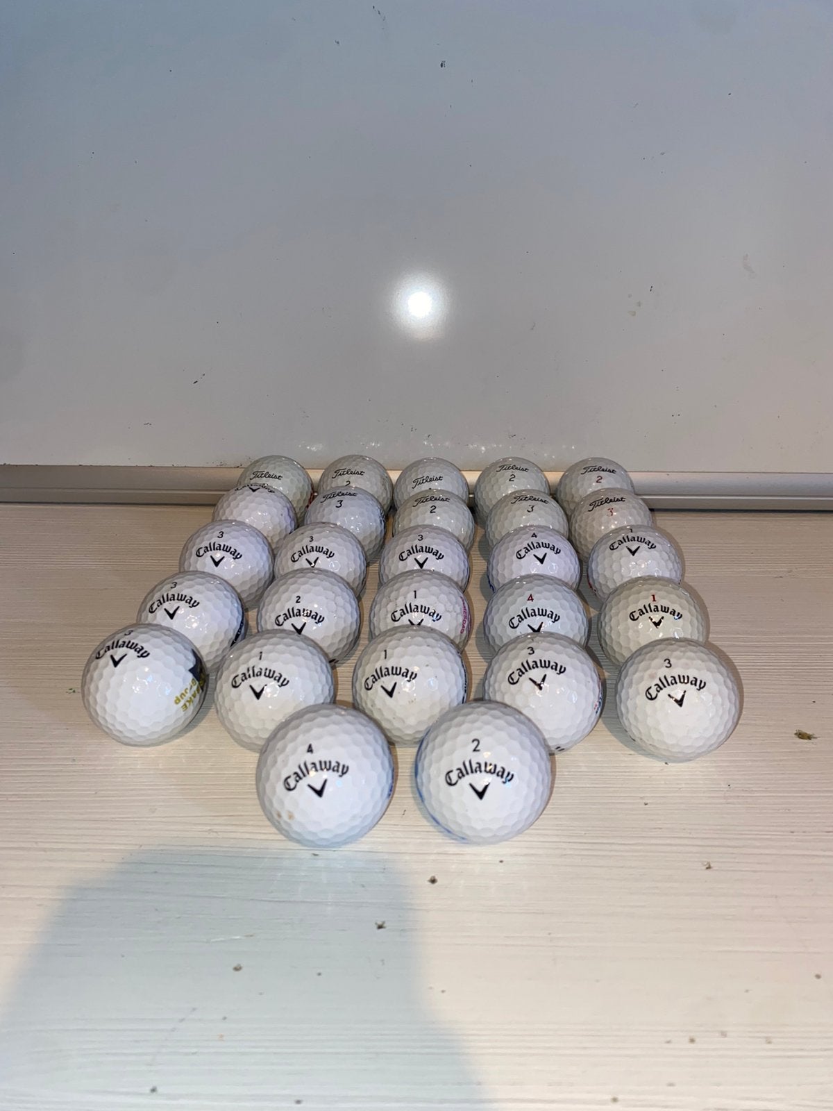 Golfballen callaway titleist, Sport en Fitness, Golf, Ophalen of Verzenden, Zo goed als nieuw, Bal(len), Callaway