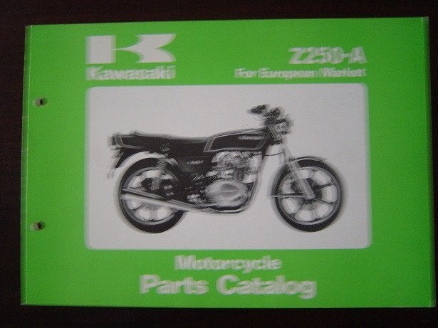 KAWASAKI Z250A 1978 parts catalgue Z250 A1, Ophalen of Verzenden, Kawasaki