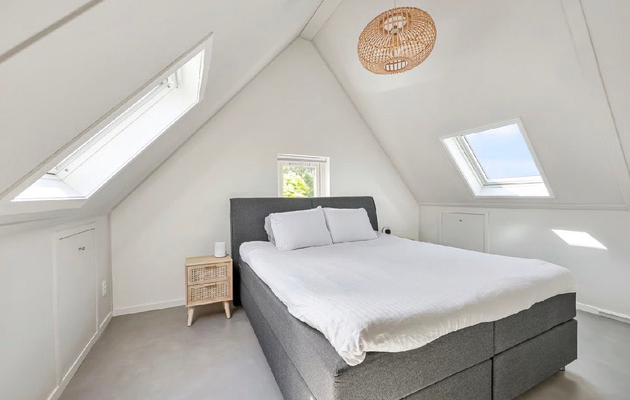 Tweepersoonsbed 180x200 cm met hoofdbord, Ophalen, Gebruikt, Tweepersoons, 180 cm