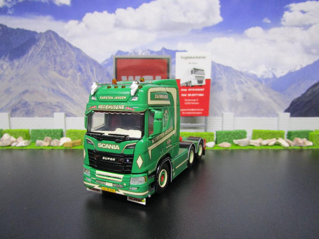 Wsi 01-3373 Scania R Highline CR20H 6x2 , Karsten Jensen, Hobby en Vrije tijd, Modelauto's | 1:50, Ophalen, Nieuw, Bus of Vrachtwagen