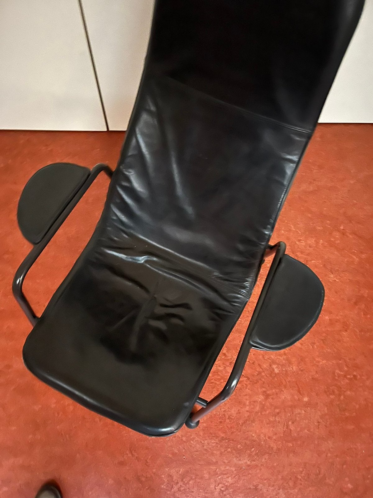 Fauteuil leer Tjord Björklund (Ikea), Ophalen, Gebruikt, Vintage, 50 tot 75 cm
