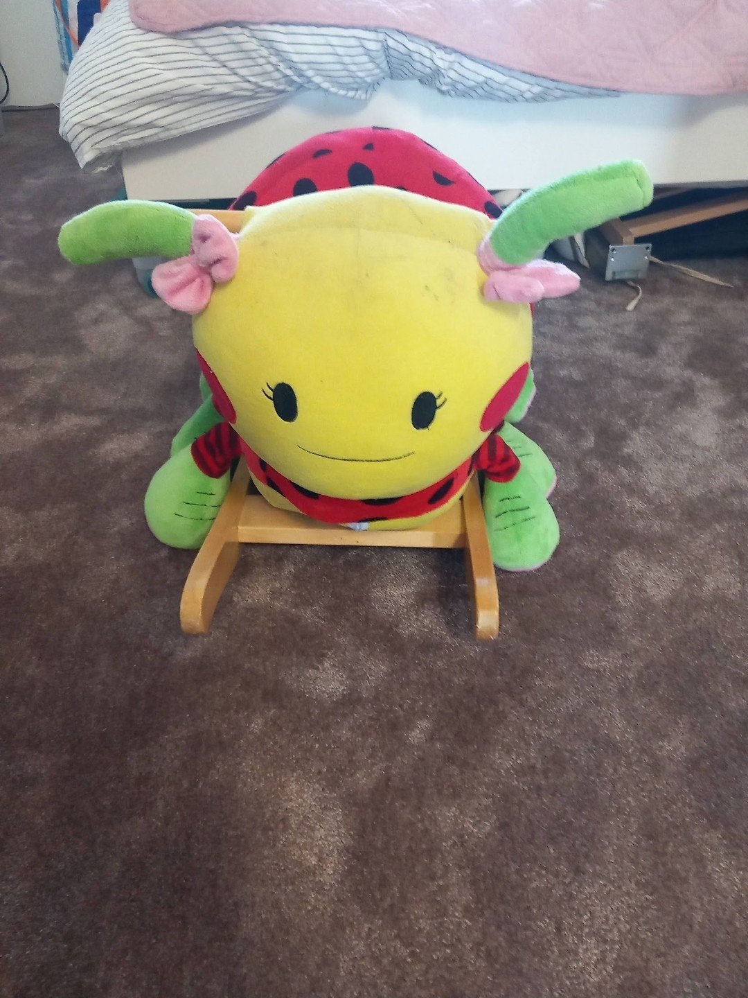 Rockabye pluche hobbelpaard / hobbeldier Lieveheersbeestje, Ophalen, Gebruikt