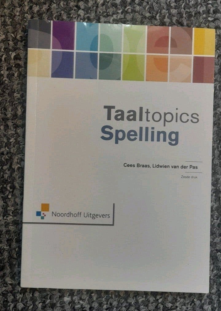 Taaltoppics Spelling - Braas, van der Plas (Noordhoff), Cees Braas, Lidwien van der Plas, Zo goed als nieuw, Alpha, HBO