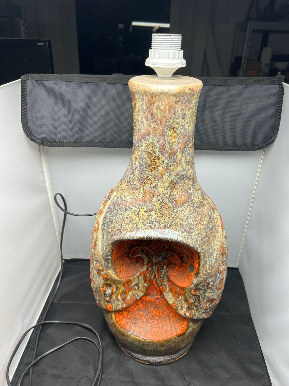 Fat Lava Vloerlamp - Walter Gerhards / Kera Keramik 540/55, Zo goed als nieuw, Minder dan 100 cm, Steen/keramiek, Ophalen