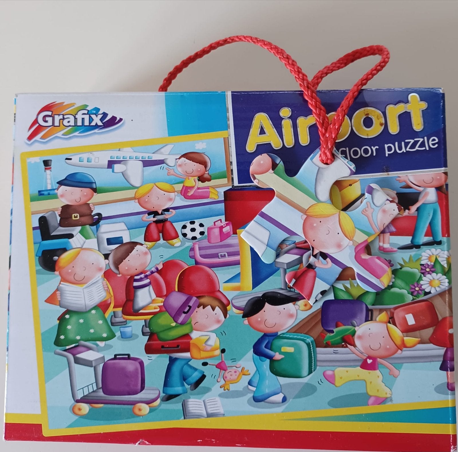 Grafix Airport Vloerpuzzel voor Kinderen, Ophalen of Verzenden, 10 tot 50 stukjes, Zo goed als nieuw, 2 tot 4 jaar