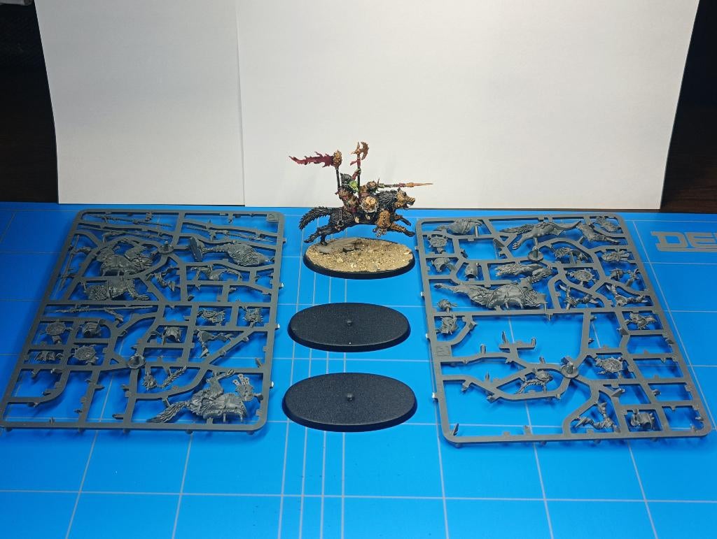 Warhammer Age of Sigmar Snarlpack Cavalry Set 1 AoS, Gebruikt, Warhammer, Ophalen of Verzenden, .