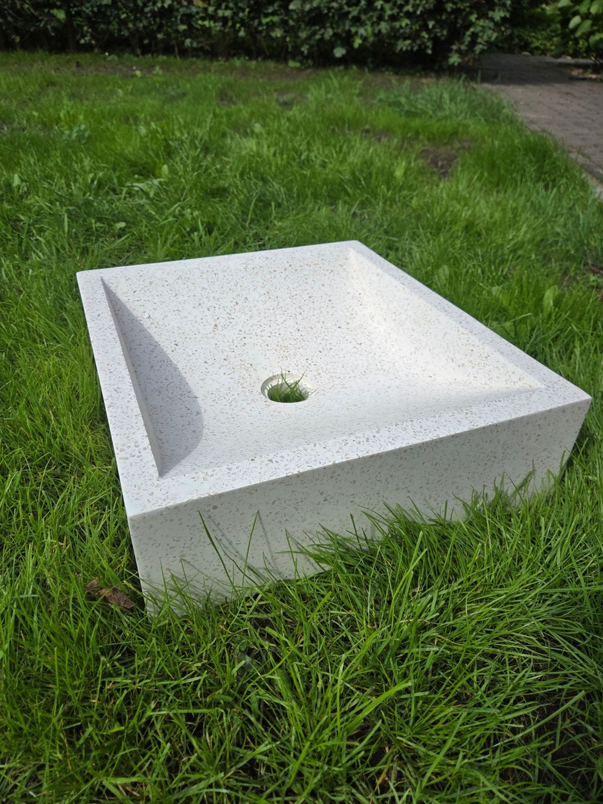 Nieuwe wasbak Kave-Home 40x45, Ophalen of Verzenden, Nieuw, Steen, Wastafel