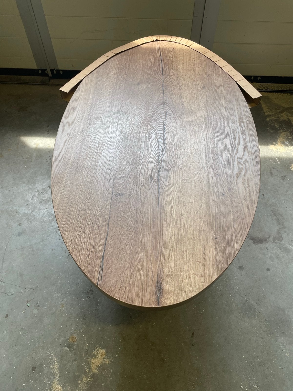 Elips salontafel 1200 x 700 mm, Gebruikt, 100 tot 150 cm, Ovaal, Overige houtsoorten