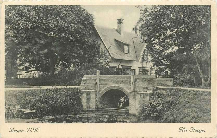 380-777-007 Bergen NH Het Sluisje, Verzenden, Voor 1920, Noord-Holland