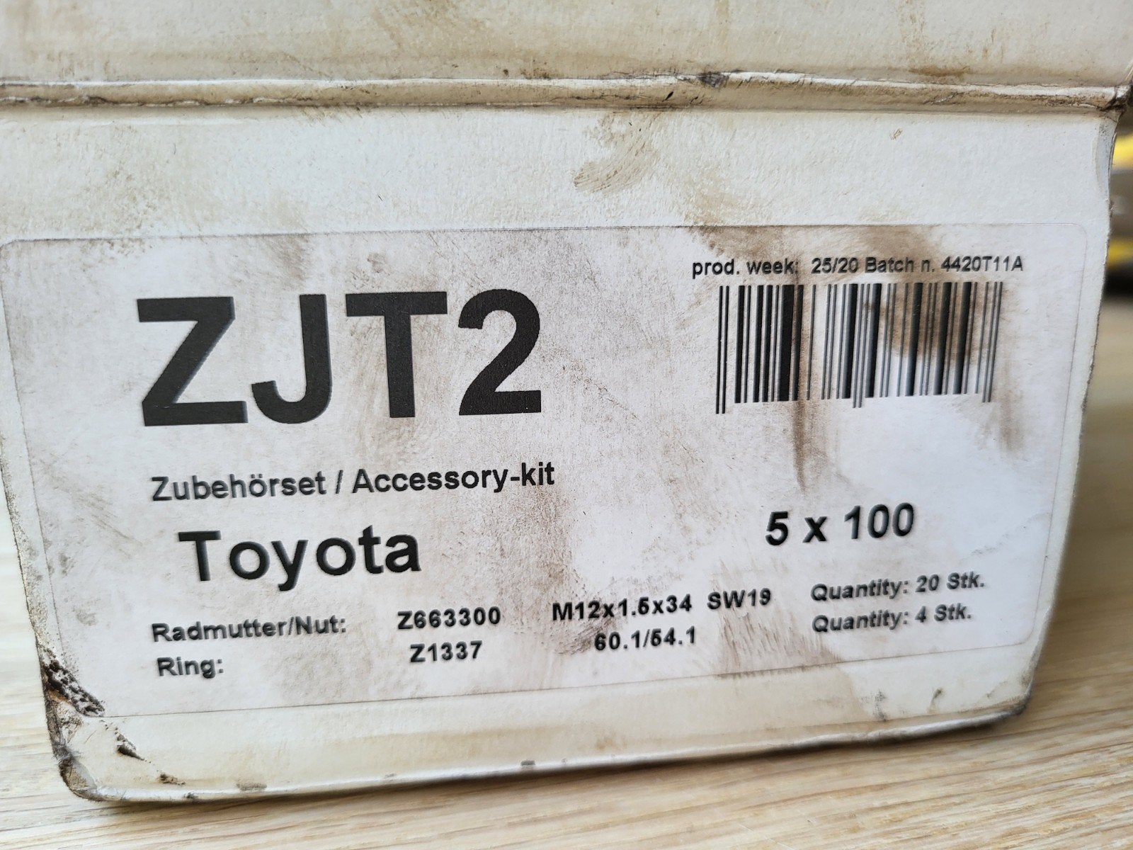 Toyota Wielmoeren/Accessoire-kit, Ophalen, Gebruikt, Toyota