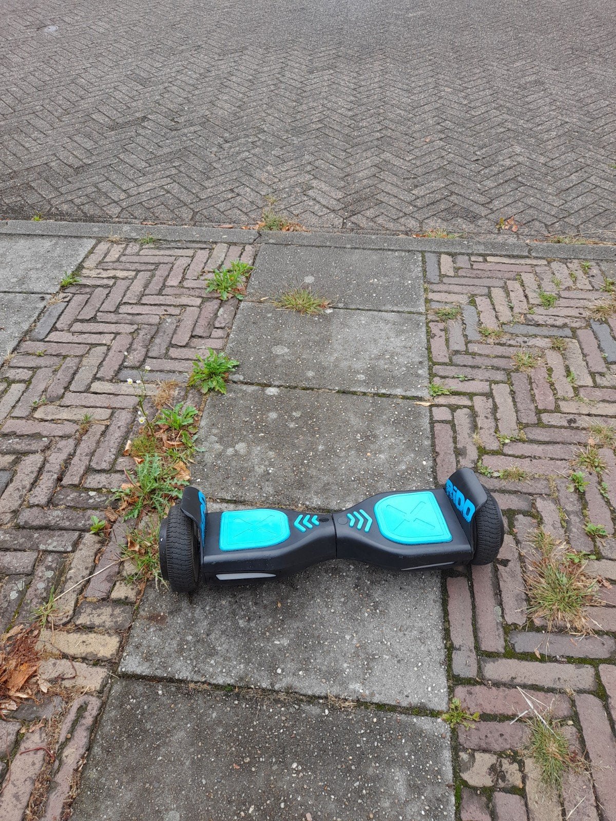 Hoverboard / Elektrische step - Zwart met blauw, Fietsen en Brommers, Ophalen, Gebruikt, Elektrische step (E-scooter)