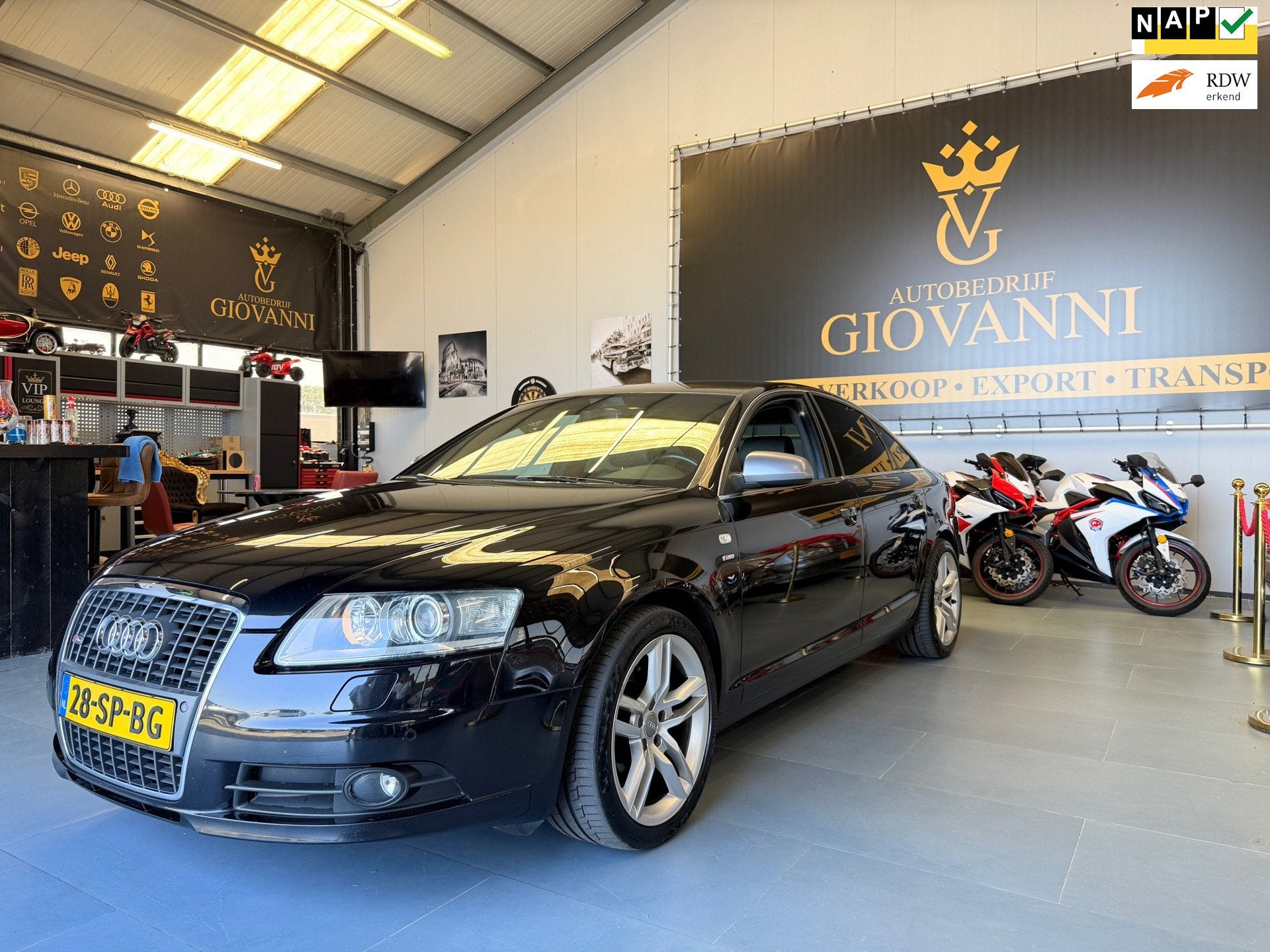Audi A6 Limousine 4.2 FSI quattro Pro Line inruil mogelijk, Auto's, Audi, Automaat, Gebruikt, 8 cilinders, Zwart