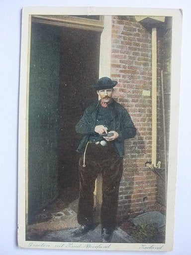 P343 Zuid-Beveland - Boer in klederdacht, Verzenden, 1920 tot 1940, Ongelopen, Zeeland