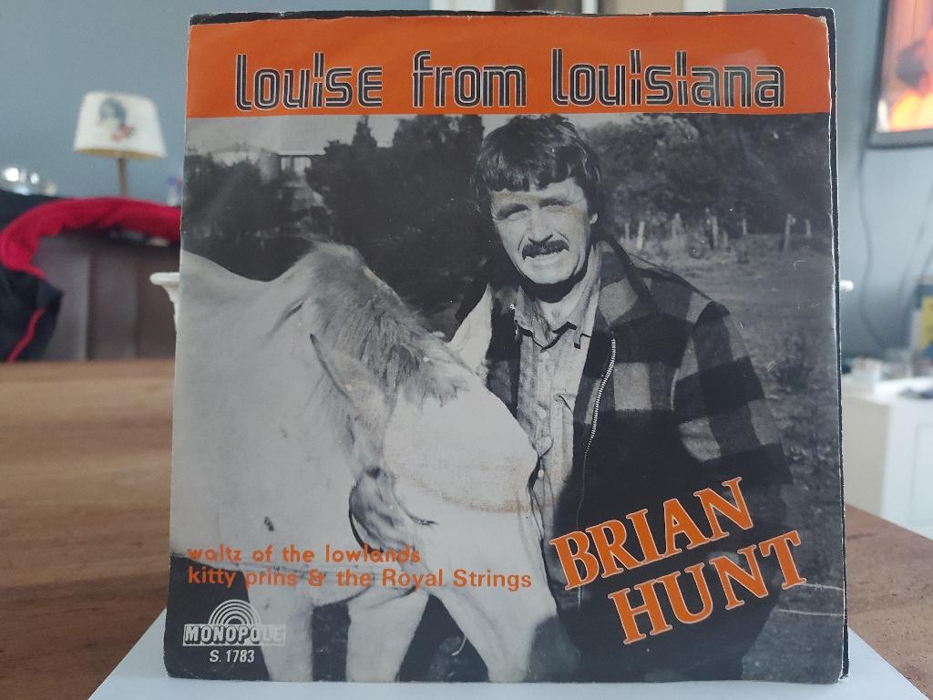 7" Single Brian Hunt - Louise From Louisiana / Kitty Prins &, Gebruikt, 7 inch, Single, Ophalen of Verzenden