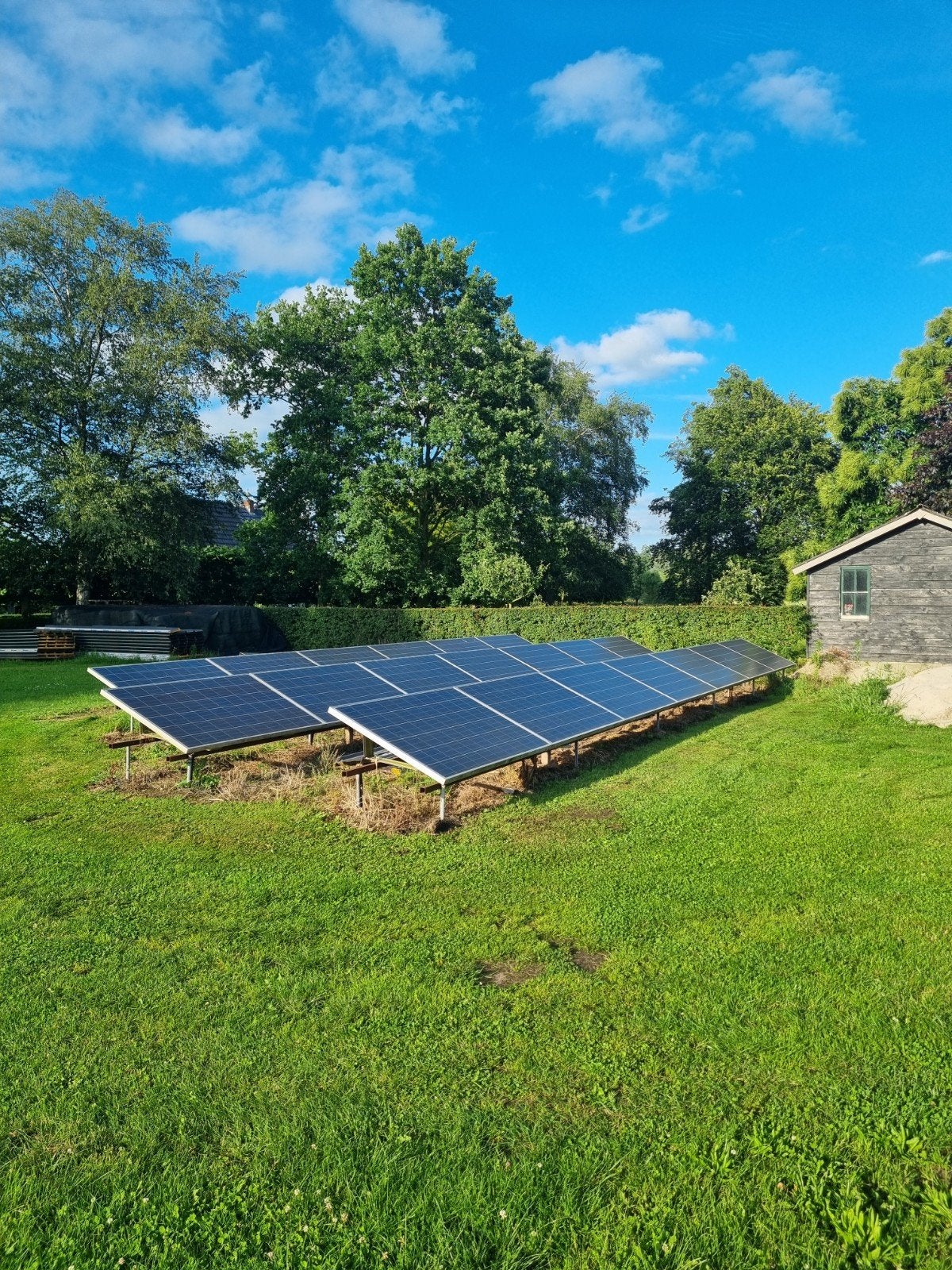 zonnepanelen compleet 20x250wp met omvormer, Ophalen, Gebruikt