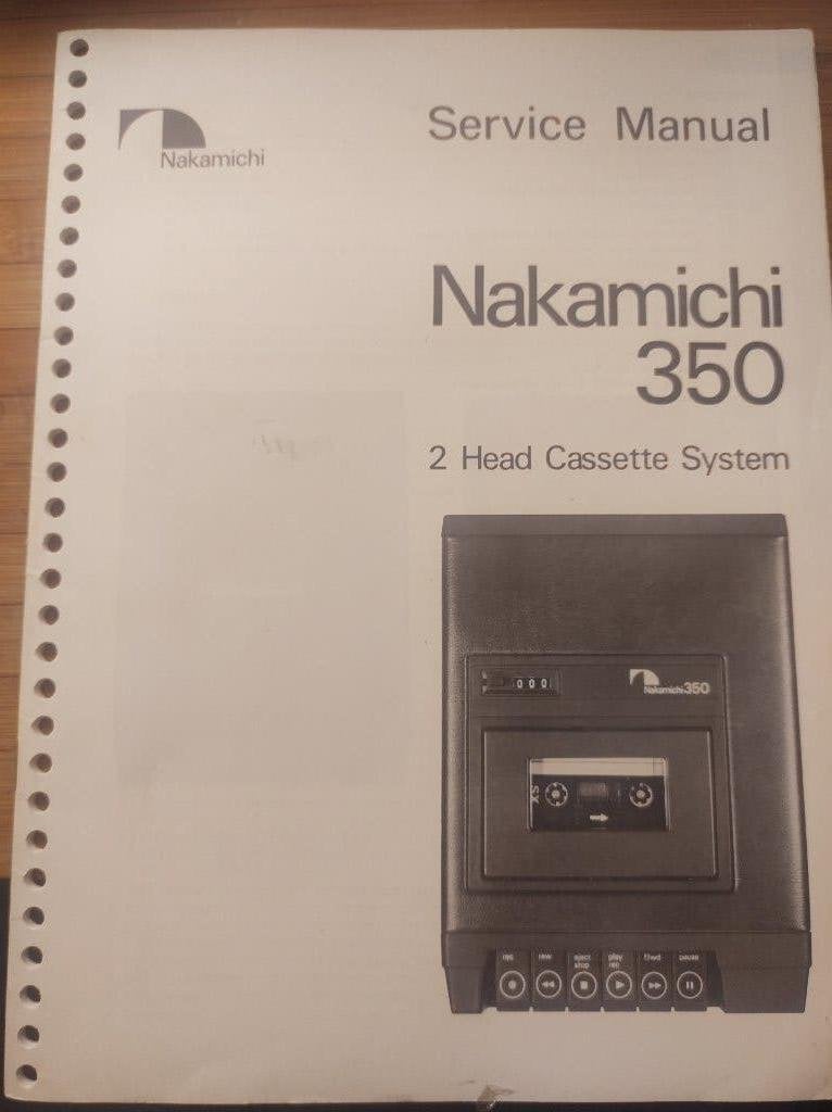 Nakamichi 350 orginele service manual, Verzenden, Enkel, Overige merken