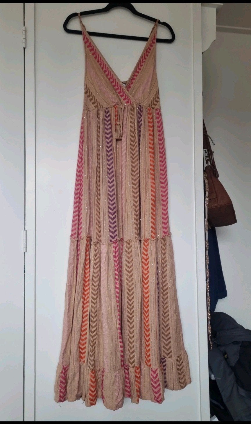 Gold & Silver maxi jurk maat 38/40, Kleding | Dames, Ophalen of Verzenden, Zo goed als nieuw, Maat 38/40 (M), Onder de knie