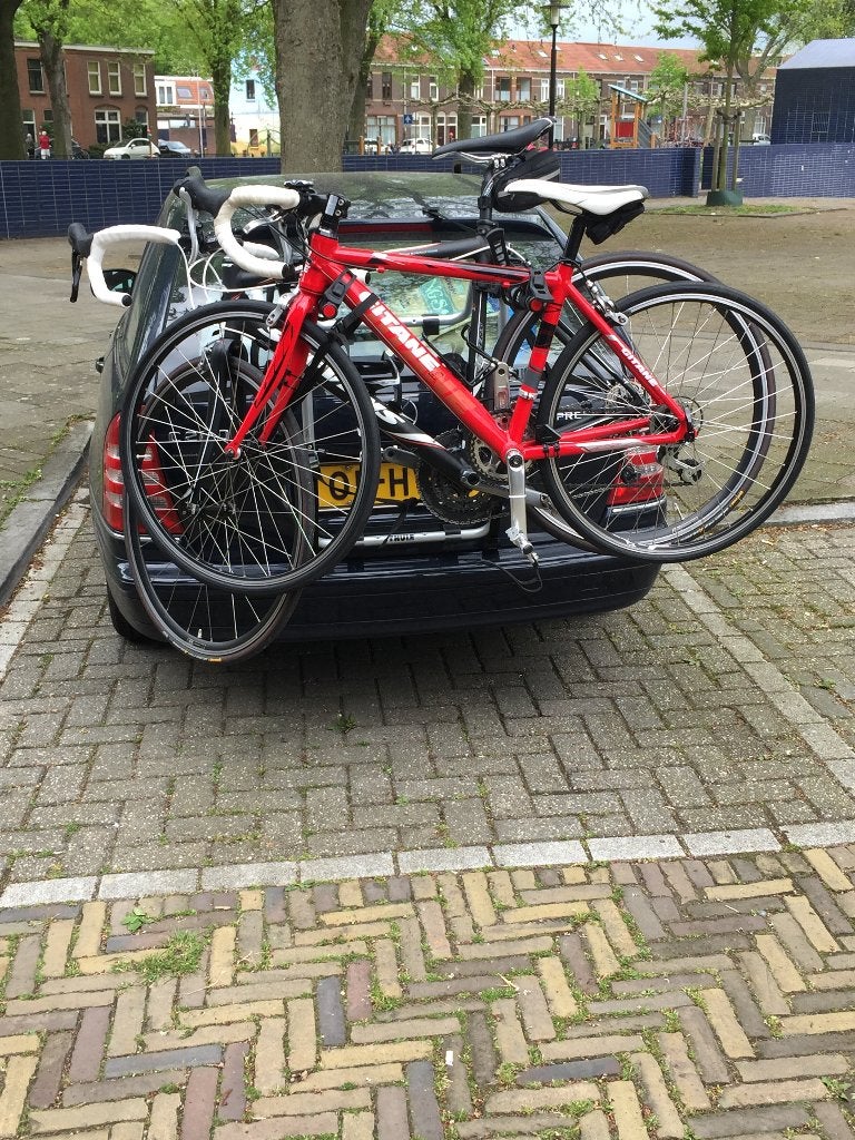 Thule Fietsendrager 968 voor 2 fietsen - Achterklepdrager, Ophalen, 2 fietsen, Gebruikt, Achterklepdrager