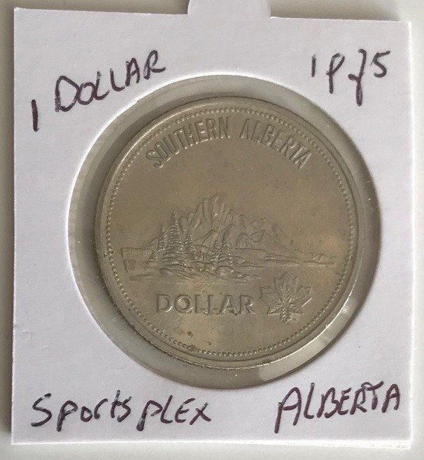 Canada - Alberta 1975 - Sportsplex - Trade Dollar - Circ.^, Verzenden, Noord-Amerika, Losse munt