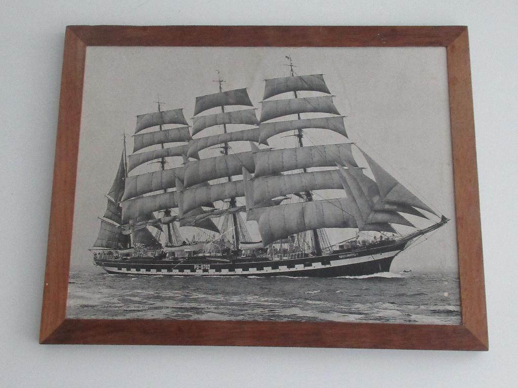 Schilderij zeilschip, Antiek en Kunst, Kunst | Schilderijen | Klassiek, Ophalen of Verzenden