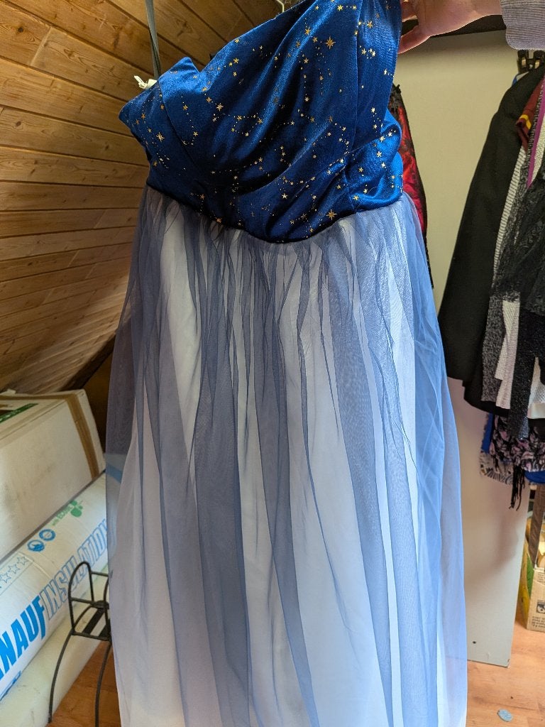 gelegenheidsjurk maat 48 nieuwe, Overige typen, Blauw, Maat 46/48 (XL) of groter, Nieuw