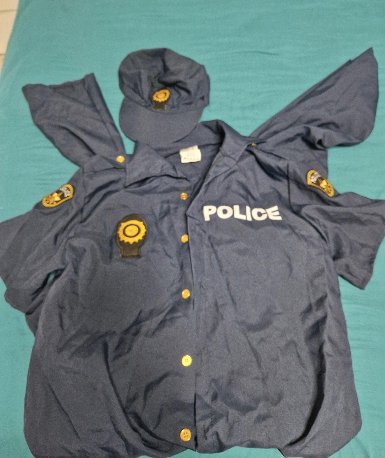 Politie Kostuum Heren Maat L - Compleet Pak met Pet, Ophalen of Verzenden, Zo goed als nieuw
