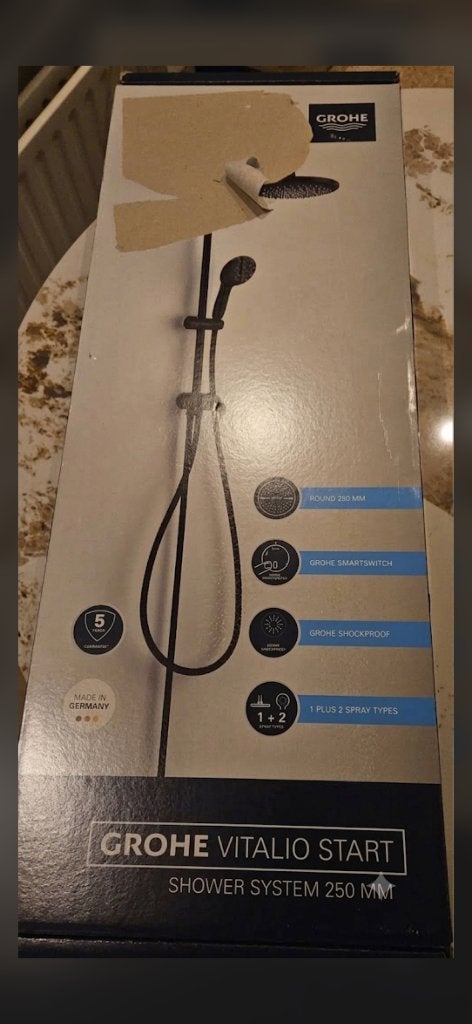 Regen douche Zwart, Ophalen, Nieuw, Douche