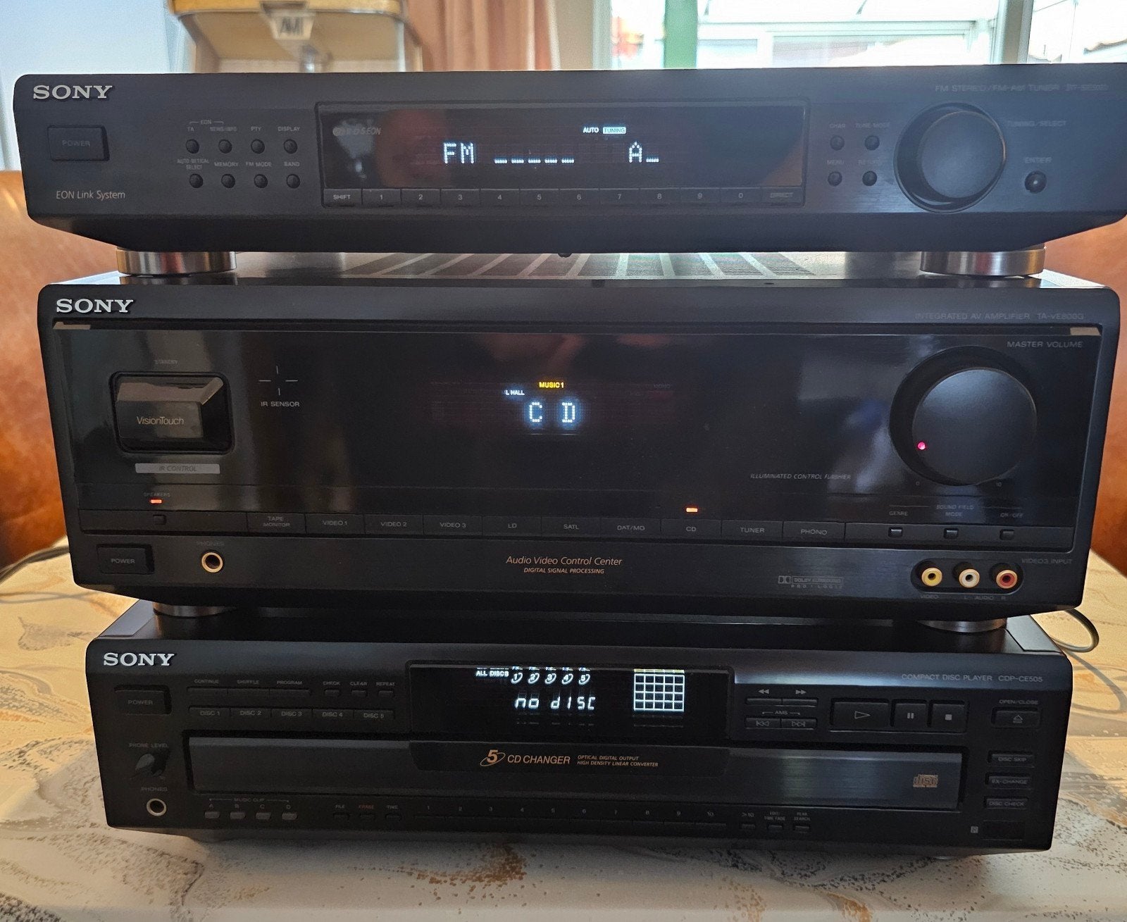 vintage Sony stereo set super mooi! 3 conponenten, Audio, Tv en Foto, Ophalen, Cd-speler, Sony, Losse componenten