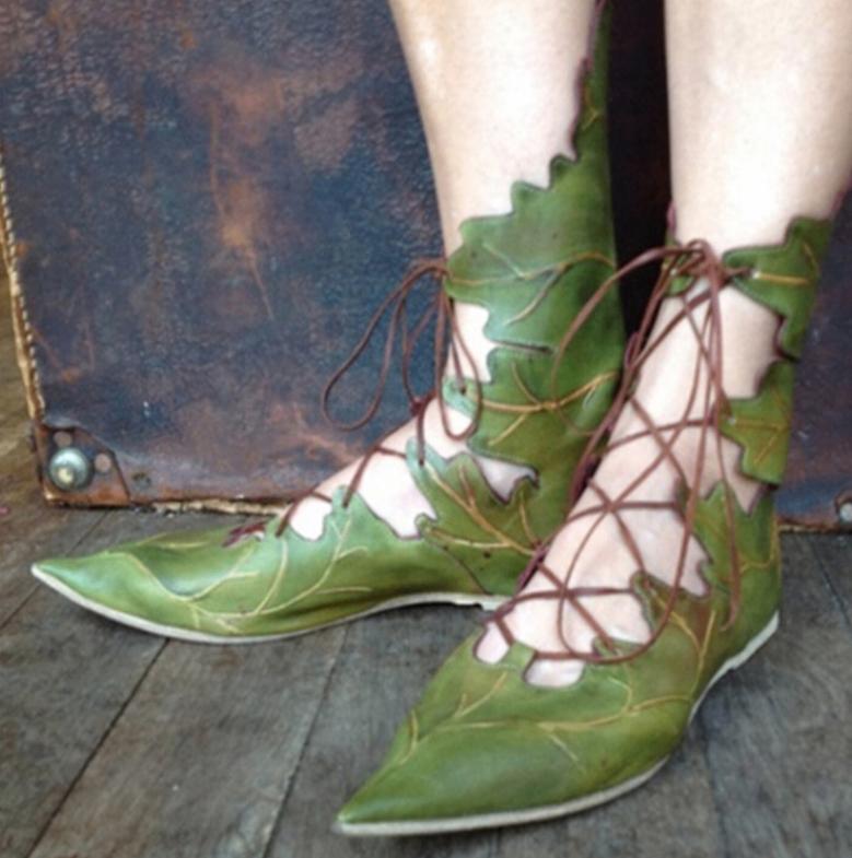 Dames elfen schoenen blad puntschoenen middeleeuwse laarzen, Verzenden, Nieuw, Overige kleuren