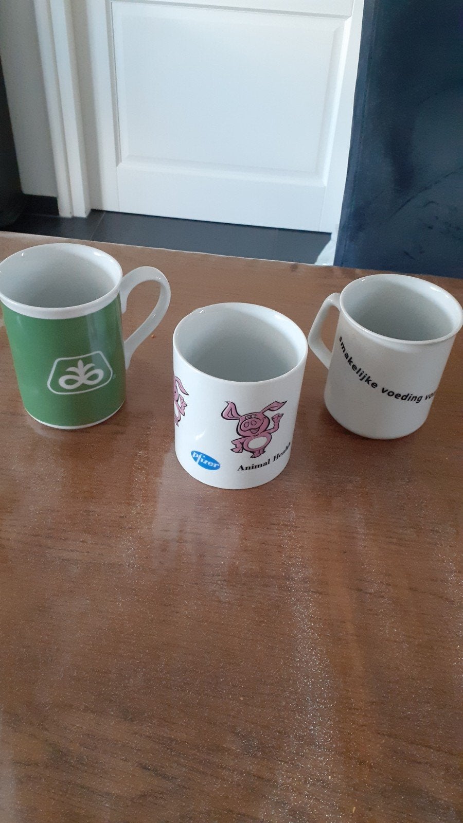 Bekers met tekst zie omschrijving, Ophalen, Overige stijlen, Kop(pen) en/of Schotel(s)