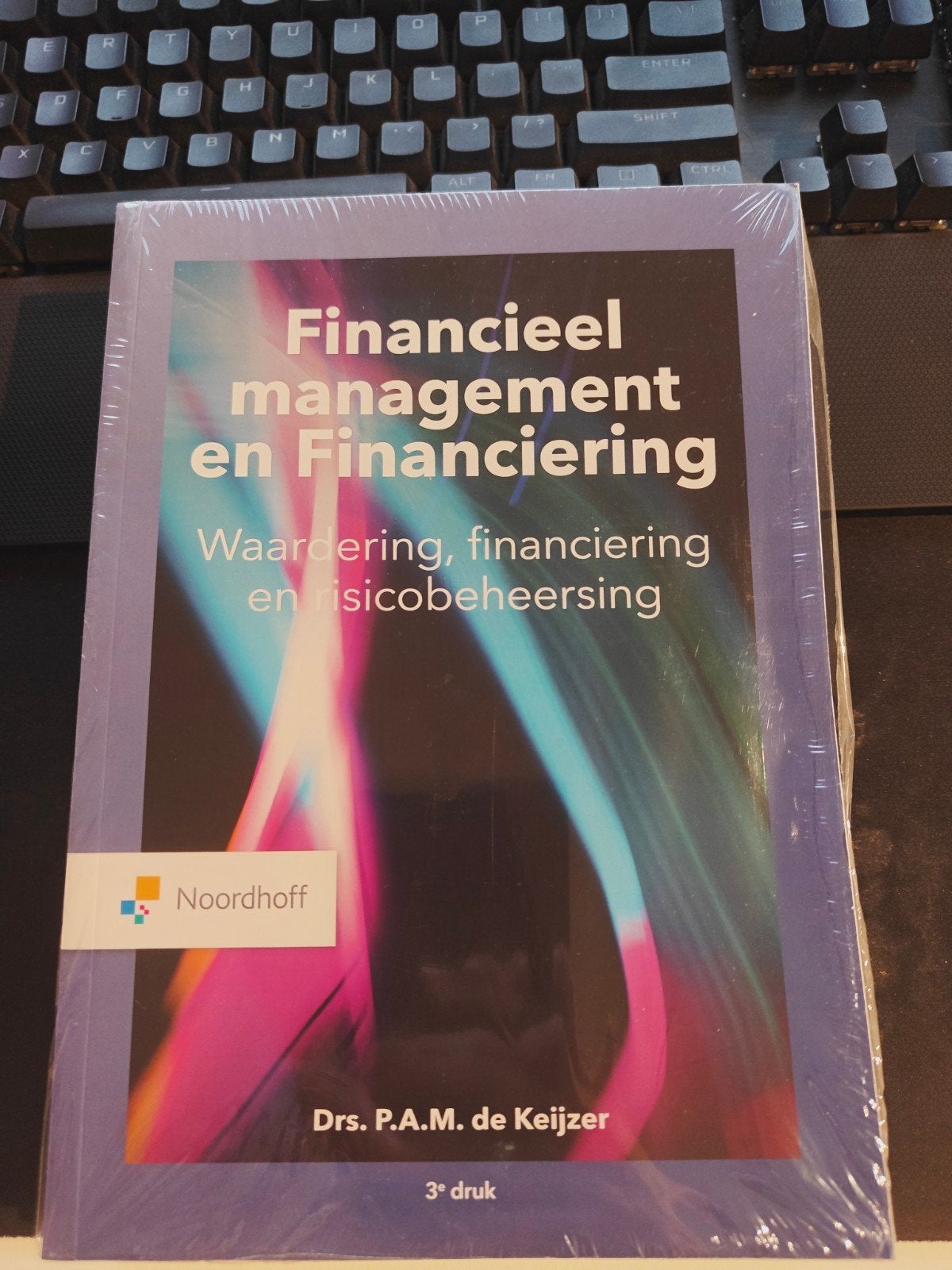 Financieel management en Financiering 9789001738433, Ophalen of Verzenden, Nieuw, Economie en Marketing, Drs. P.A.M. de Keijzer