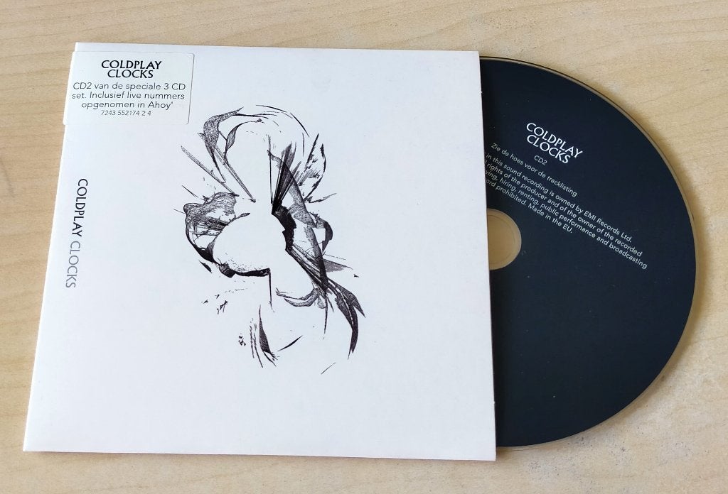 Coldplay - Clocks CD2 CD Single 2003 4trk, Cd's en Dvd's, Cd Singles, Ophalen of Verzenden, Zo goed als nieuw, Rock en Metal