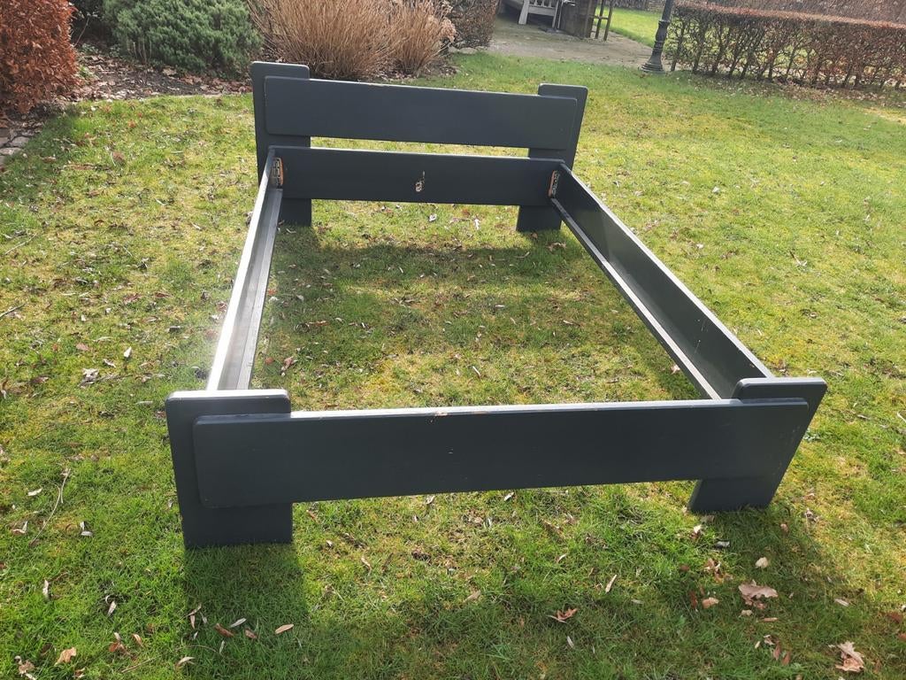 2 persoons bed, Ophalen of Verzenden, Tweepersoons, Hout, 140 cm