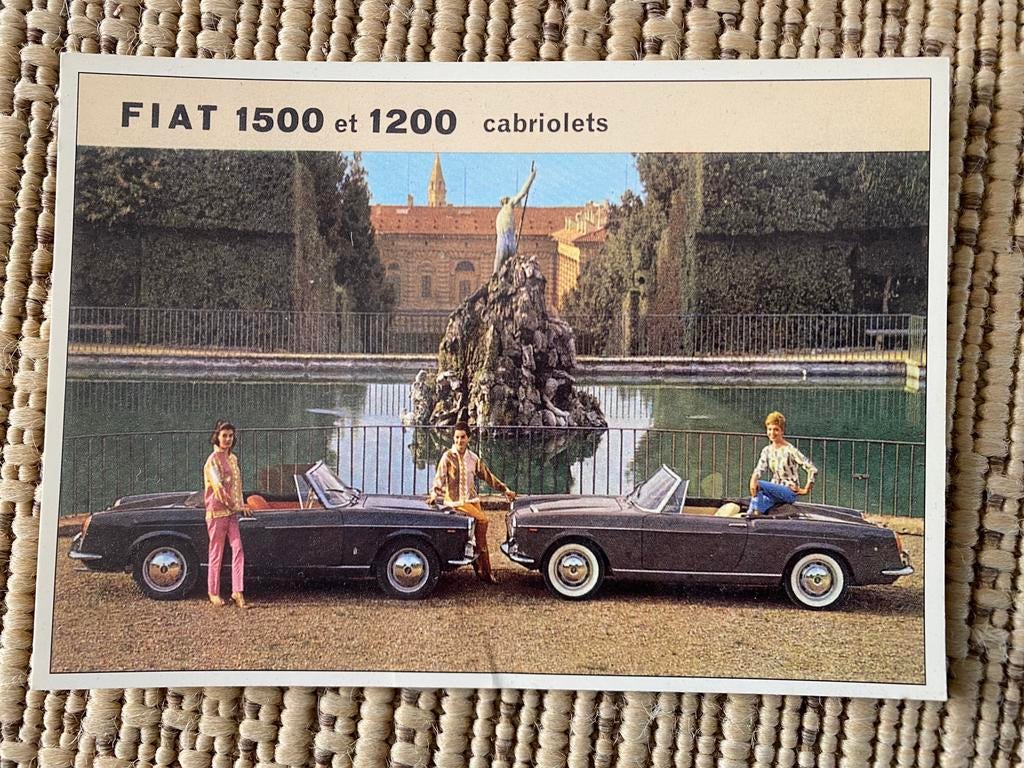 Vintage kaarten Alfa Romeo, Fiat, Renault en Mercedes, Ophalen of Verzenden, 1960 tot 1980, Voertuig