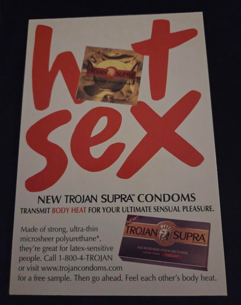 Hot Sex - Trojan Supra condooms, Verzenden, 1980 tot heden, Ongelopen, Overige thema's
