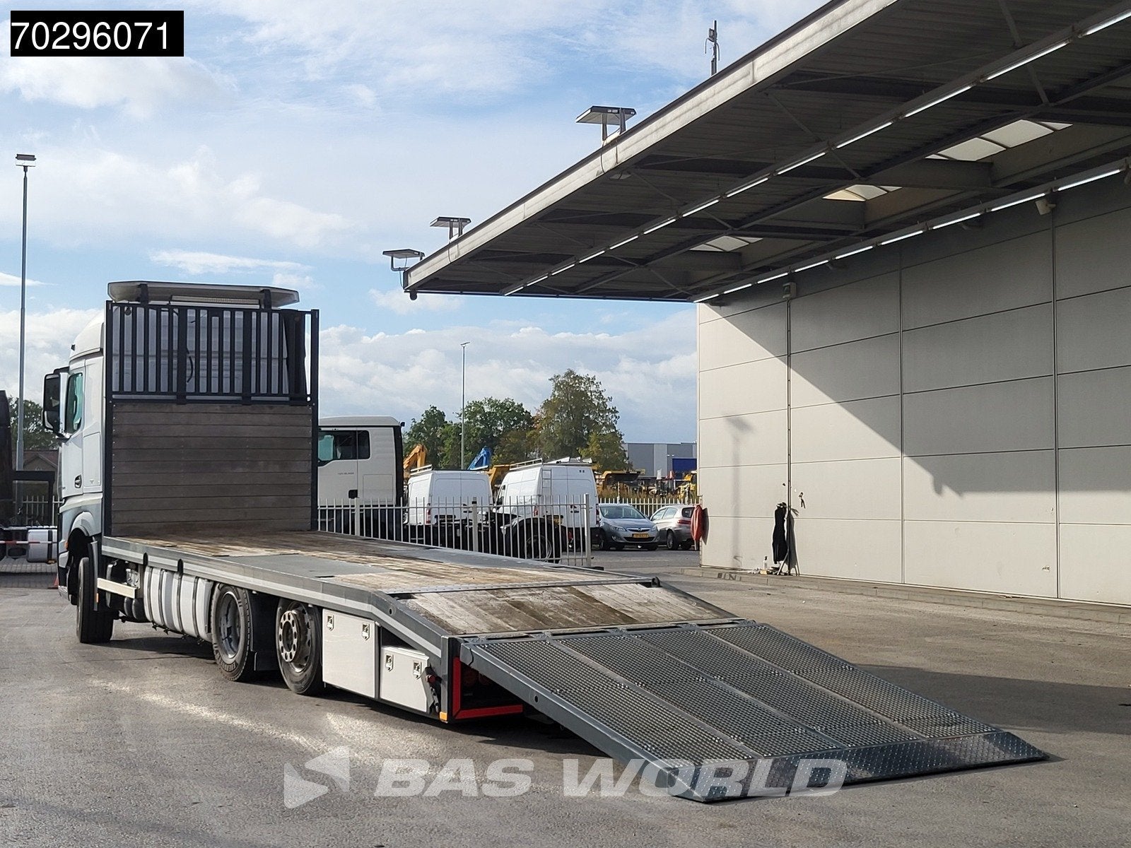 Mercedes Actros Actros 2543 6X2 NL-Truck Machine transporter, Automaat, Euro 6, Wit, Mercedes-Benz