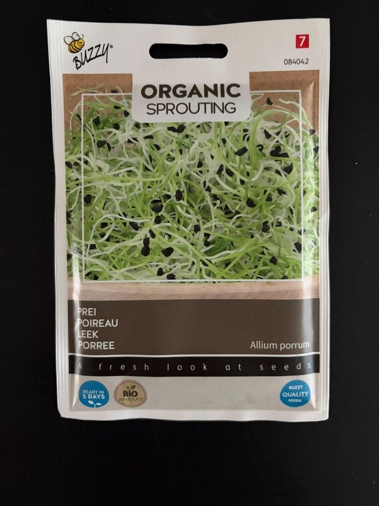 Prei zaden - Organic Sprouting, Ophalen of Verzenden, Gehele jaar, Volle zon, Zaad