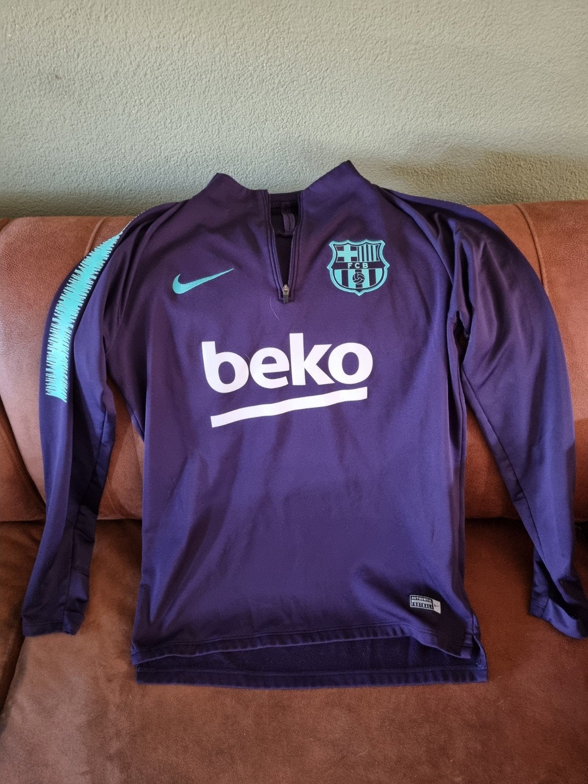 FC Barcelona Nike Dri-Fit Trainingstrui Maat S, Paars, Nike, Ophalen of Verzenden, Maat 36 (S)