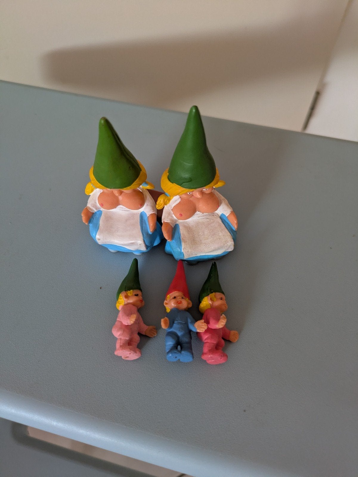 Lisa de Kabouter met 3 Dreumessen - Rien Poortvliet l, Verzamelen, Poppetjes en Figuurtjes, Ophalen of Verzenden