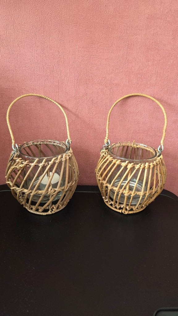 Riviera Maison Waxinelichthouders🦚2 stuks🦚Als nieuw, Ophalen, Waxinelichthouder, Rivièra Maison, Glas