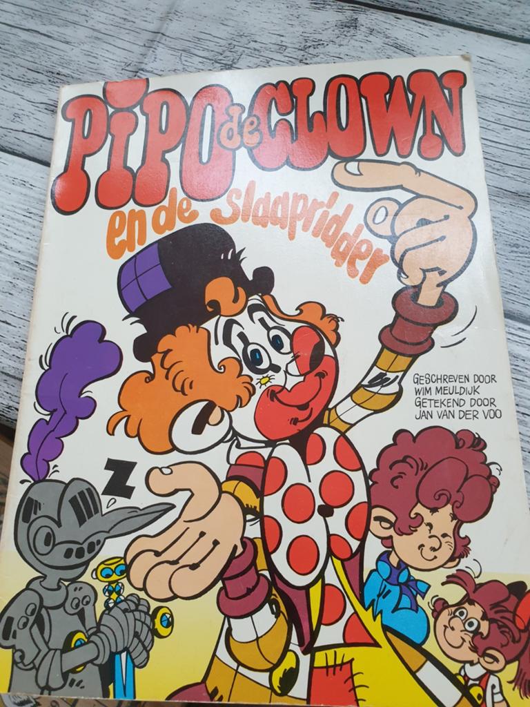 Pipo de Clown en de Slaapridder - Stripboek, Eén stripboek, Ophalen of Verzenden, Gelezen, Wim Meuldijk, Jan van der Voort