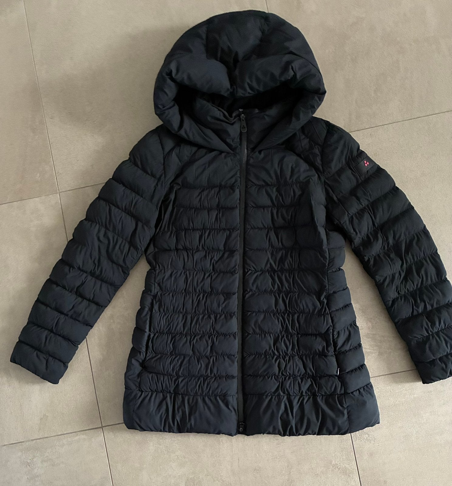 Peutery winterjas zwart, Ophalen of Verzenden, Gedragen, Maat 46/48 (XL) of groter, Zwart