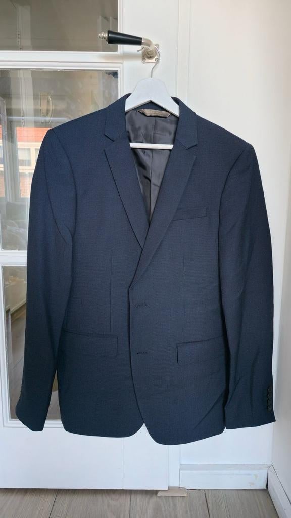 Zara Donkerblauw herenpak (used only 1x), Kleding | Heren, Ophalen of Verzenden, Zo goed als nieuw, Zara Man, Maat 48/50 (M)