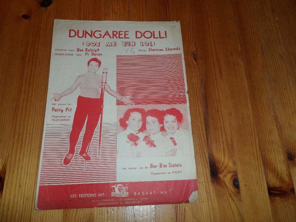 Dungaree doll - doe me een lol - sherman edwards, Gebruikt, Gitaar, Ophalen of Verzenden, Artiest of Componist